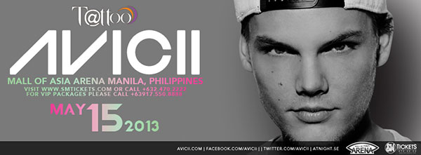 This time he will perform live in Mall of <b>Asia Arena</b>. - avicii