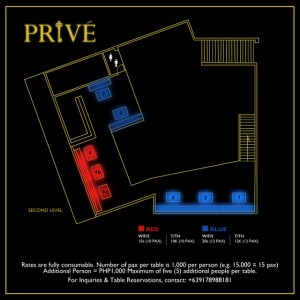 Prive Table Prices