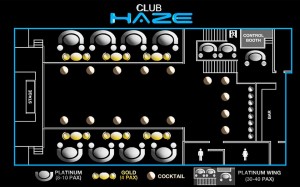 Club Haze Manila Table Layout
